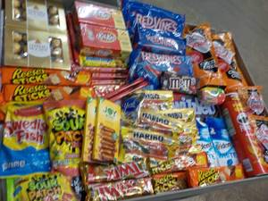 lot 130 image: All Snacks and Candy Pictured- some...