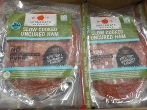 lot 185 image: Case of 12 Frozen Pkgs Applegate Sl...