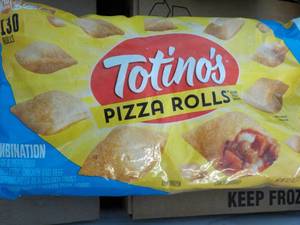 lot 194 image: 63.5 oz Frozen Totinos Pizza Rolls...