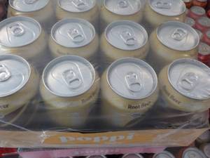 lot 210 image: 12 pack Poppi Prebiotic Root beer S...