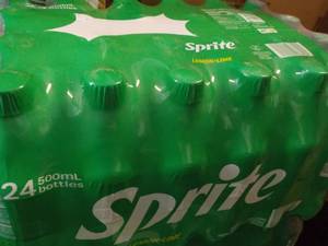 lot 272 image: 24 pack Sprite Lemon Lime...