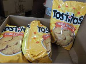 lot 273 image: 3 - 32 oz Bags Tostitos Rounds bes...