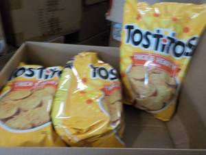 lot 275 image: 3 - 32 oz Bags Tostitos Rounds bes...