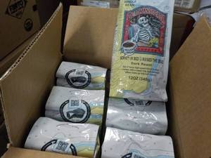 lot 285 image: 6 - 12 oz Pkgs Whole Bean Deadmans...