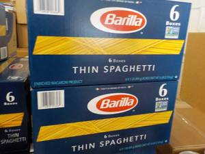 lot 304 image: 2 Boxes 6 boxes each Barilla Thin S...