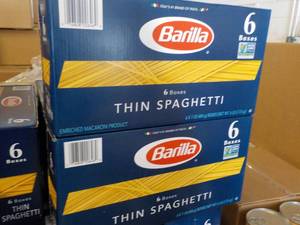 lot 306 image: 2 Boxes 6 boxes each Barilla Thin S...