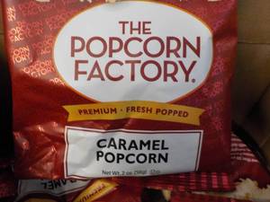 lot 315 image: Box of 2 oz Bags The Popcorn Factor...