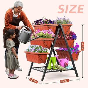 lot 32 image: Kidnix Vertical Garden Planter with 6 Plant Boxes