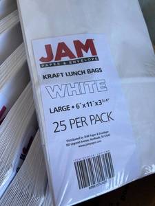 White Kraft Lunch Bags