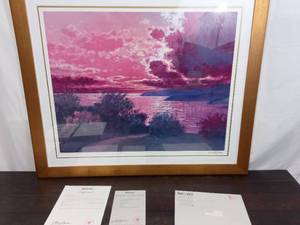 lot 12 image: Signed Print Nuages By Littorio Del Signore