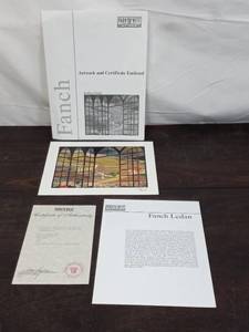 lot 18 image: Signed Print Rolling Fields By Ledan Francois