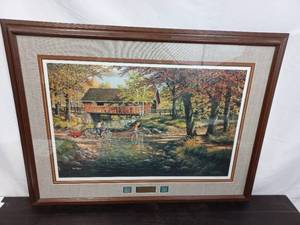 lot 20 image: Signed And Numbered Artist Proof Rock Ford And Tollbridge By Ken Zylla