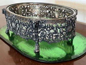 Antique Pairpoint Silver Cut Centerpiece