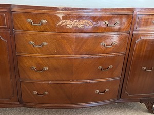 Vintage Way Federal Flamed Mahogany Sideboard Buffet