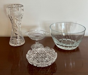 Vintage Glass and Crystal Decorative Items