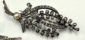 Four Marcasite Brooches