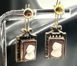 Pair of Vintage Cameo Earrings
