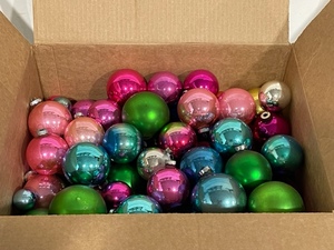 Large Box of Christmas Bulbs