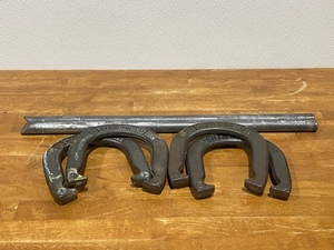 Set of Horseshoes with Solid Iron Posts