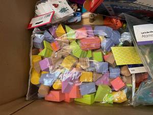 lot 54 image: Childrens Toy Lot Wooden Blocks and More