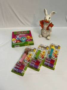 lot 59 image: Easter Pez, Bunny Statue, Egg Decorating Kit, Easter Boxes