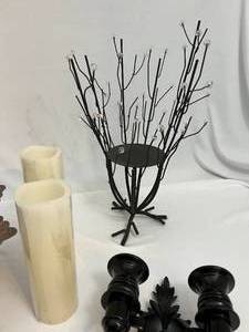 lot 61 image: Candlestick Holders and Home Decor Items