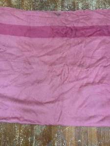 lot 94 image: Pink Wool Hudson Bay Point Blanket Lot 2 of 2