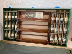 lot 6 image: John Wagner & Sons Vintage Spice Shelf