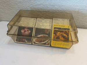 lot 33 image: New Vintage My Great Recipes Recipe Cards and Case
