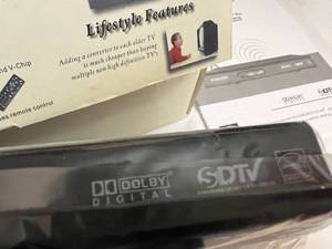 lot 109 image: Sansonic Digital-to-Analog Converter and DVDs
