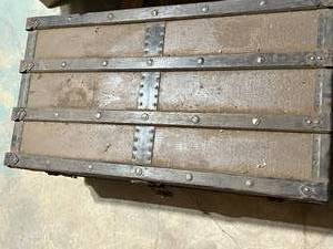 lot 120 image: Antique Trunk with Middle Insert