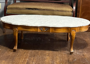 lot 8 image: Mid Century French Marble Table