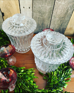 lot 22 image: Mid Century Lead Crystal Ice Buckets by Block