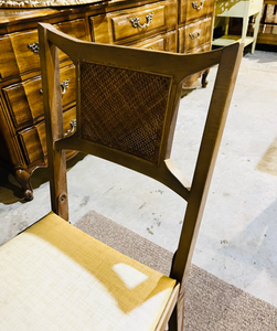 lot 27 image: MCM Cane Card Table & Chairs