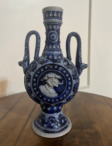 lot 32 image: Antique Westerwald Salt Glazed Stoneware Pottery Vase