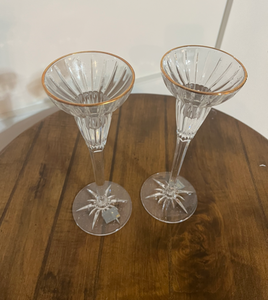 lot 33 image: Mikasa Crystal Martini Candle Holders