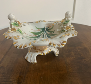 lot 37 image: Italian White & Gold Dish