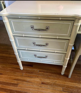 lot 53 image: Bamboo Desk & Mirror by Bali Hai - Henry Link