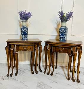 lot 55 image: Queen Anne Nesting Tables