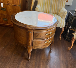 lot 60 image: French Pronvincial Marble Table