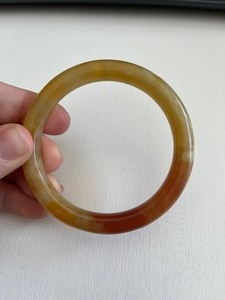 lot 69 image: Solid Jade Bangle Bracelet