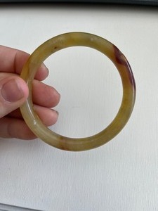lot 71 image: Solid Jade Bangle Bracelet