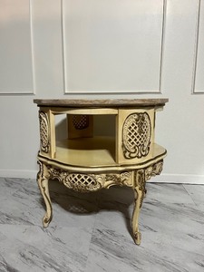 lot 12 image: Marble Top French Table