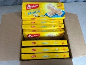 lot 247 image: New Case of 18 Vanilla Wafer Treats