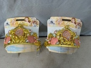lot 284 image: 2 New Metal Disney Crowns