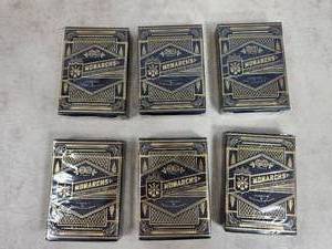lot 16 image: 6 New Sealed Packs of Monarchs Playing Cards