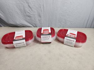 lot 60 image: 3 New Sets of Food Storage Containers
