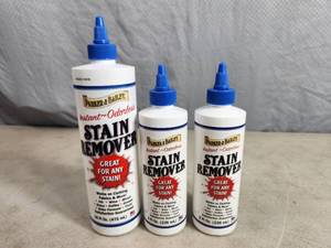lot 62 image: 3 New Bottles of Parker and Bailey Stain Remover