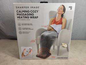 lot 67 image: New Sharper Image Calming Cozy Massaging Heating Wrap