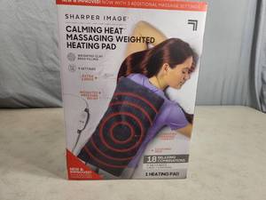 lot 75 image: New Sharper Image Weighted Massaing Heating Pad